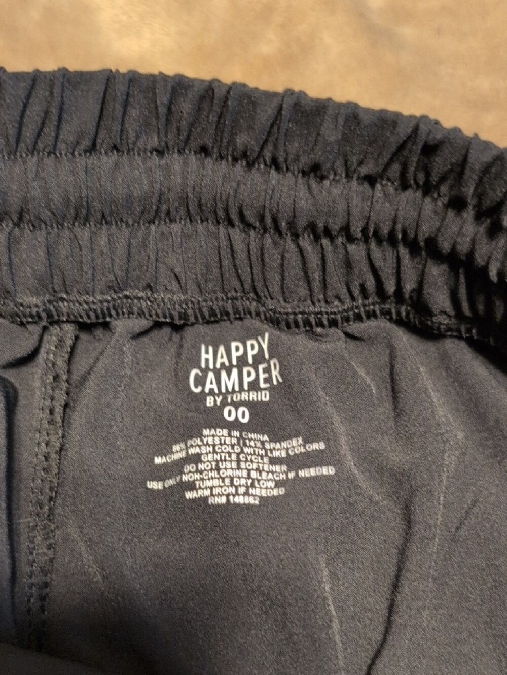 torrid Happy Camper Black Drawstring Cropped Pants Size 00 - Picture 6 of 7